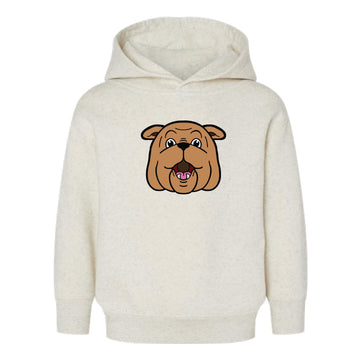 The Bully Head | Toddler Natural Heather Hooded Sweatshirt