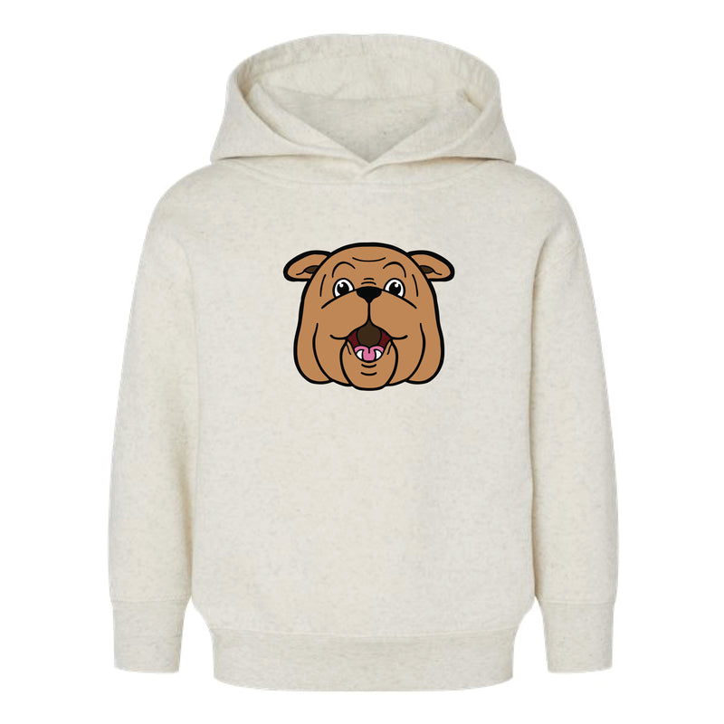 The Bully Head | Toddler Natural Heather Hooded Sweatshirt