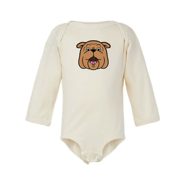 The Bully Head | Baby Natural Long Sleeve Onesie