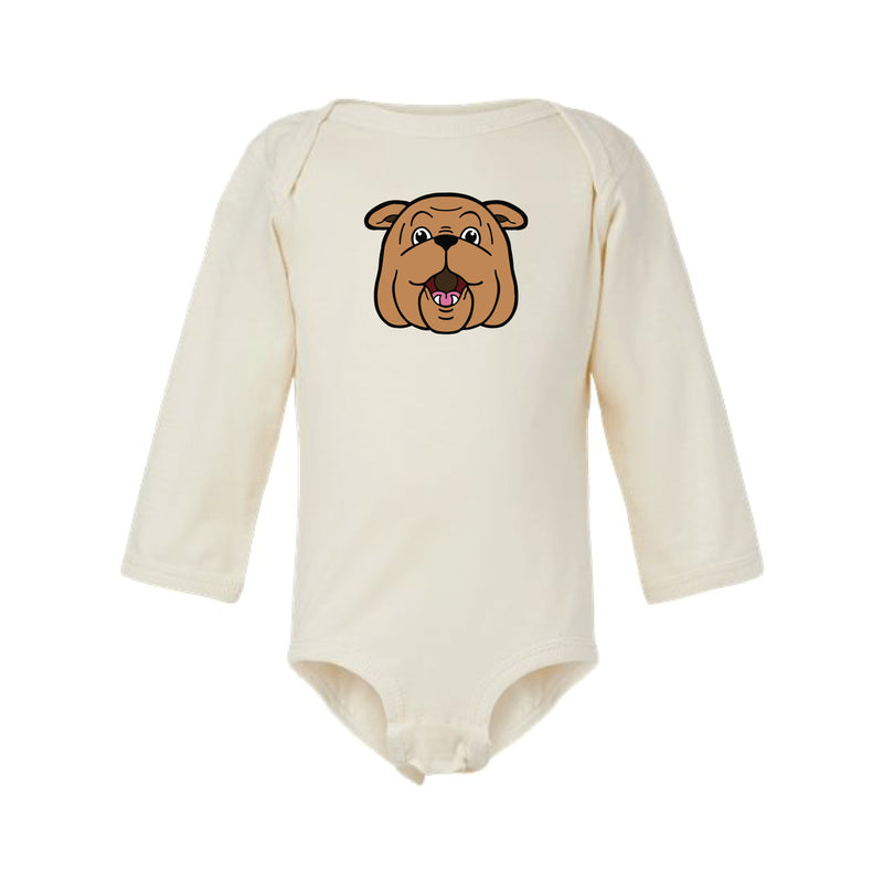 The Bully Head | Baby Natural Long Sleeve Onesie