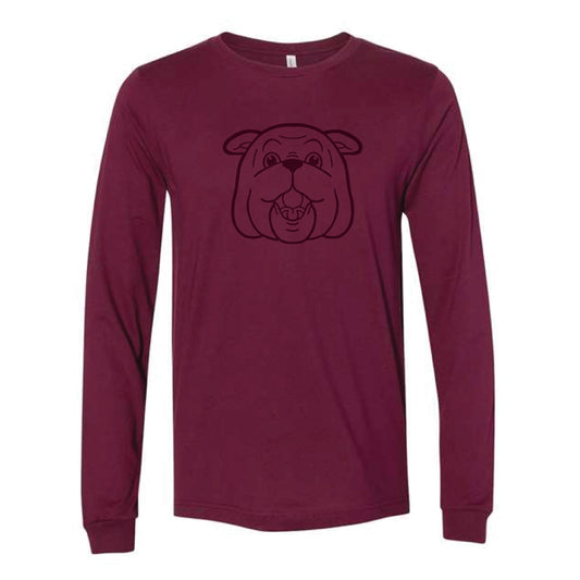The Bully Outline | Maroon Long Sleeve