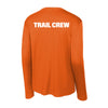 The C.A.M.P. Logo | Adult Deep Orange Performance Long Sleeve Tee