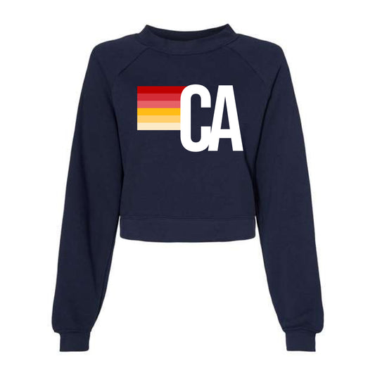 The CA Stripes | Adult Navy Fleece