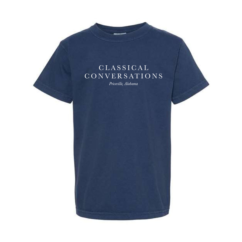 The CC Serif | True Navy Youth Tee