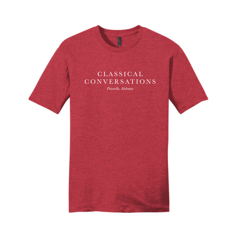 The CC Serif | Heathered Red Tee