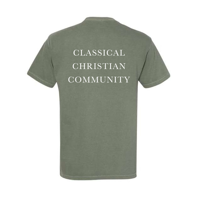 The CC Stacked Serif | Moss Tee