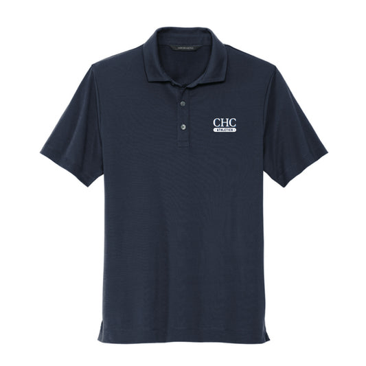 The CHC Athletics | Adult Embroidered Night Navy Stretch Jersey Polo
