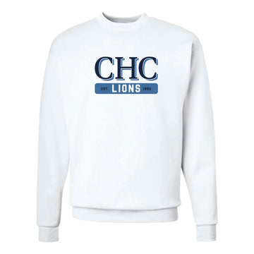 The CHC Lions | Adult White Crewneck Sweatshirt