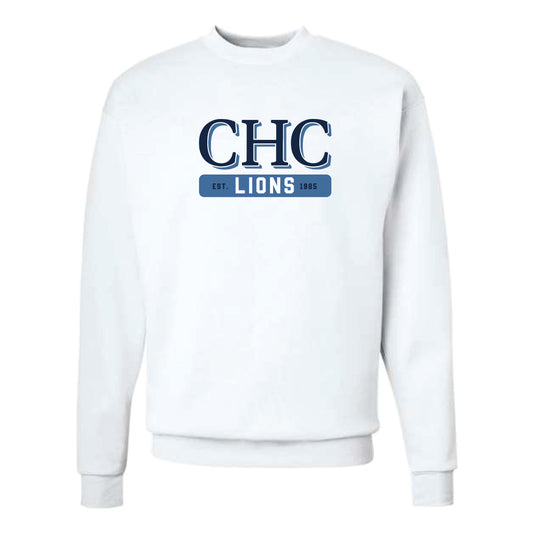 The CHC Lions | Adult White Crewneck Sweatshirt