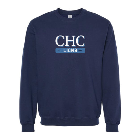 The CHC Lions | Adult Navy Crewneck Sweatshirt