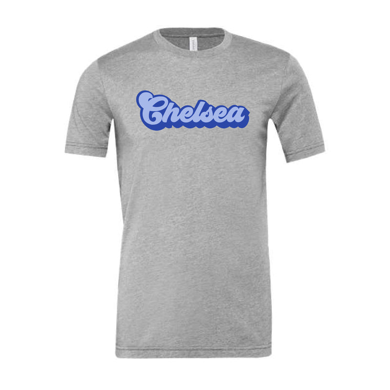 The Chelsea Groovy Script | Athletic Heather Tee