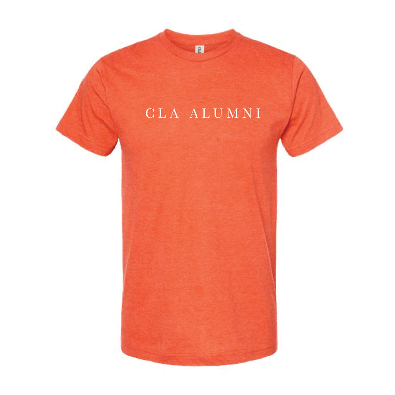 The CLA Alumni Serif | Heather Orange Oversized Tee