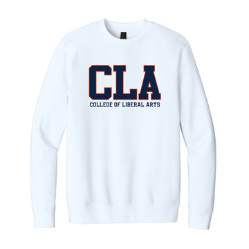 The CLA Block | White Crewneck Sweatshirt