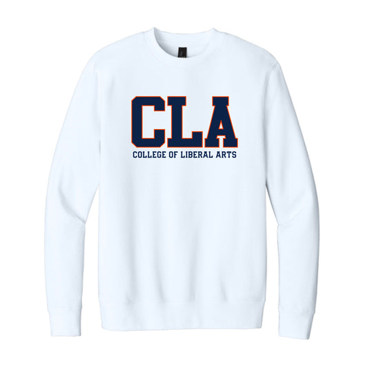 The CLA Block | White Crewneck Sweatshirt