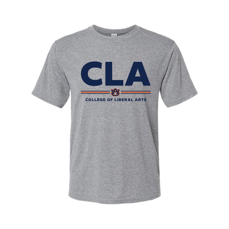 The CLA Stripes | Heather Grey Performance Tee