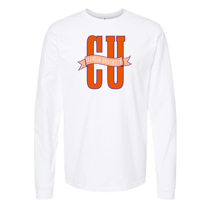 The Clemson Banner | White Long Sleeve