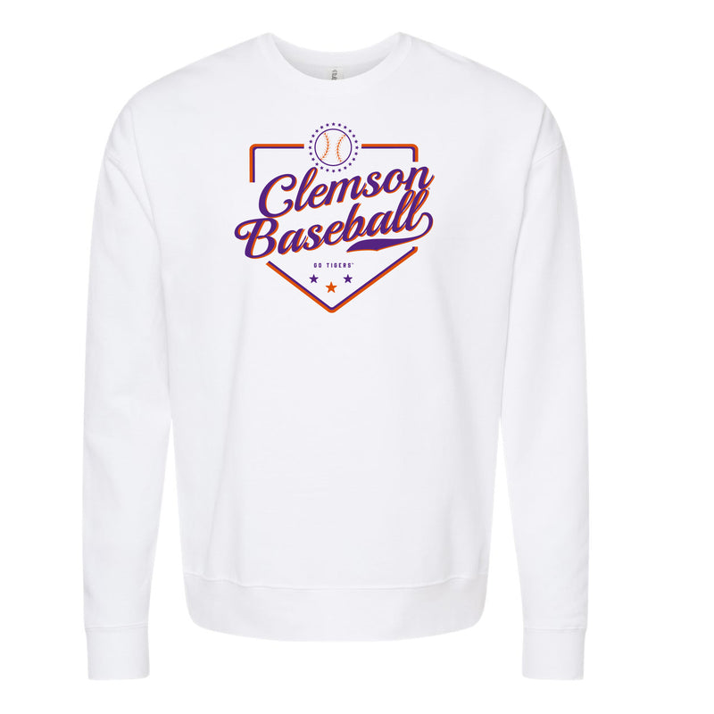 The Clemson Baseball Plate | White Sweatshirt