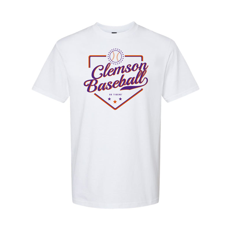 The Clemson Baseball Plate | White Tee