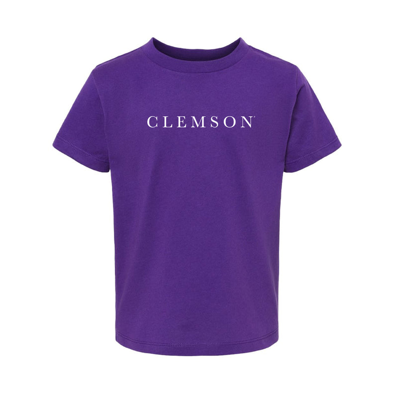 The Clemson Serif | Purple Toddler Tee