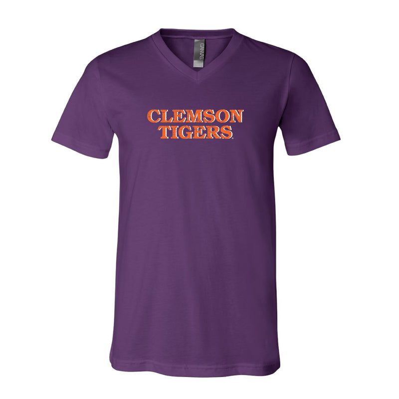 The Clemson Tigers Block | Team Purple V-Neck Tee