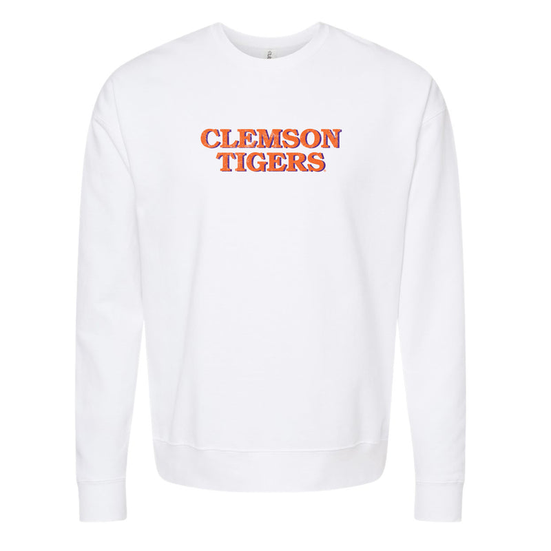 The Clemson Tigers Block | White Sweatshirt