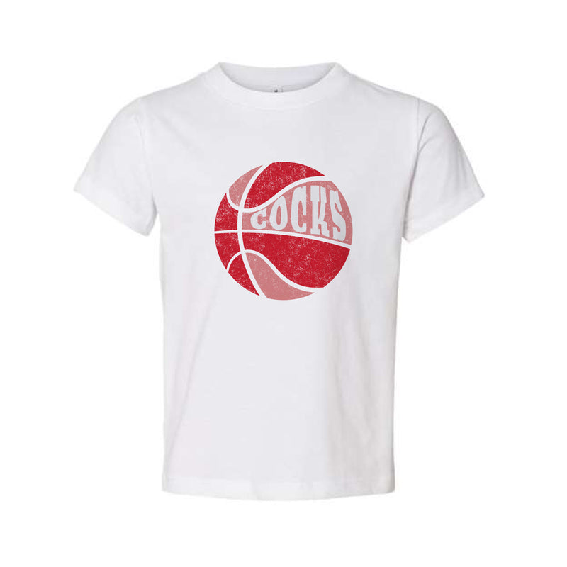 The Cocks Basketball Multi | Toddler White Tee