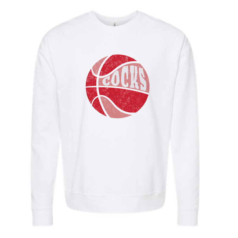 The Cocks Basketball Multi | White Sweatshirt