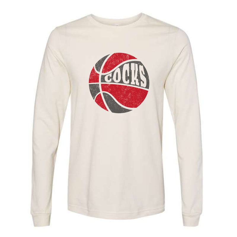 The Cocks Basketball Multi | Natural Long Sleeve