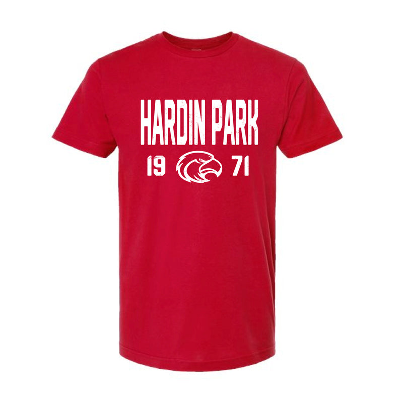 The Collegiate Hardin Park Est | Red Oversized Tee