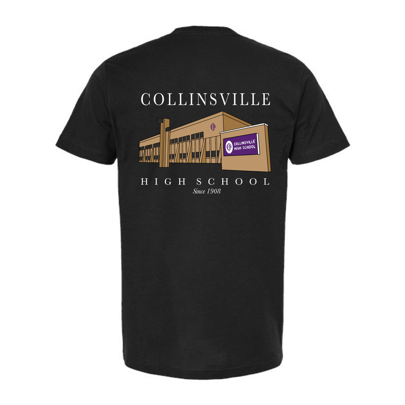 The Collinsville Building | Black Oversized Tee