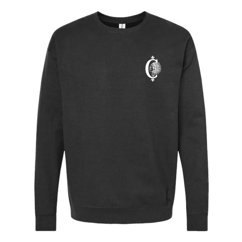 The Collinsville Building | Black Oversized Crewneck Sweatshirt