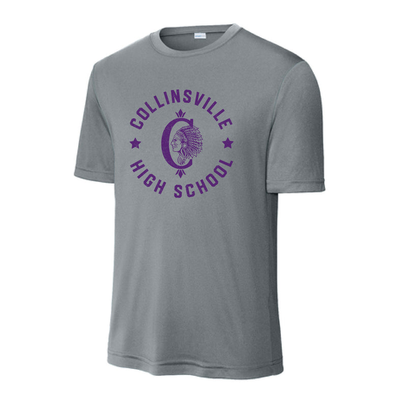 The Collinsville Circle | Grey Concrete Performance Tee