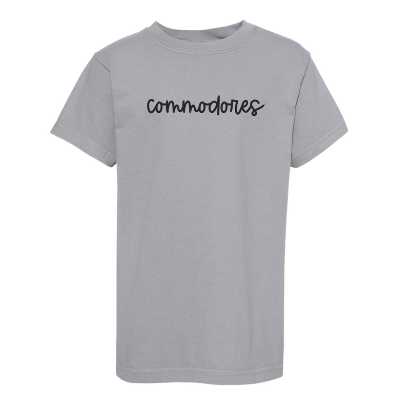 The Commodores Cursive | Youth Granite Tee