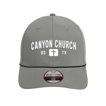 The Canyon Church Texas | Embroidered Grey/ Black Hat