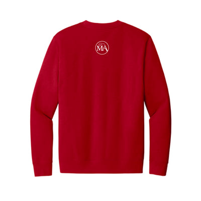 The Cardinal Block | Classic Red Crewneck Sweatshirt