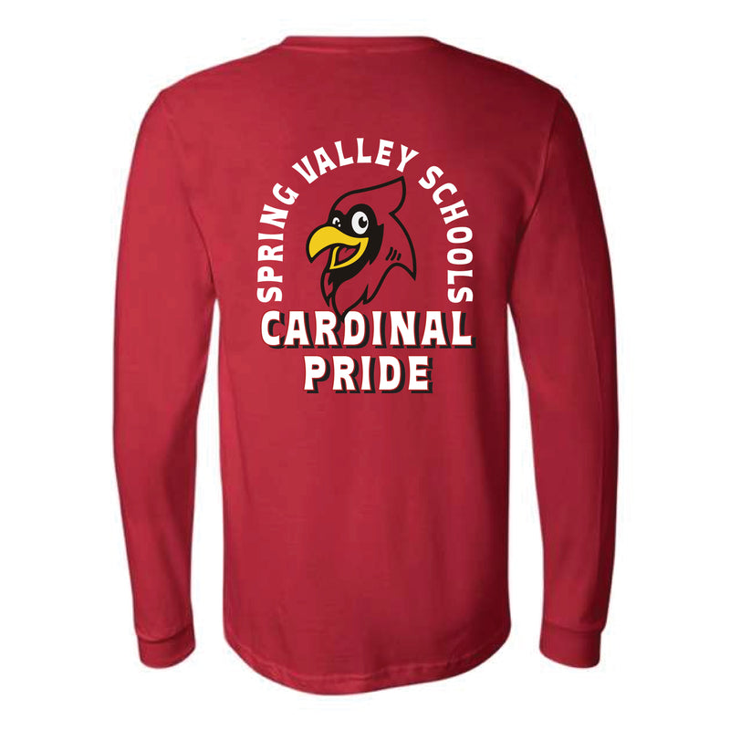 The Cardinal Pride Arch | Red Long Sleeve Tee