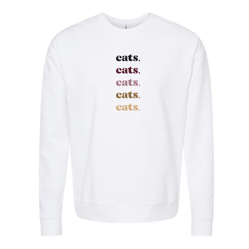 The Cats Repeat | White Sweatshirt