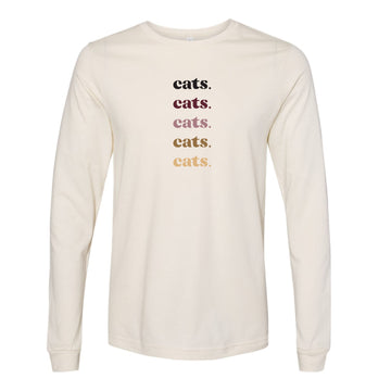 The Cats Repeat | Natural Long Sleeve