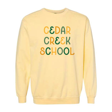 The Cedar Creek Multi | Adult Butter Sweatshirt