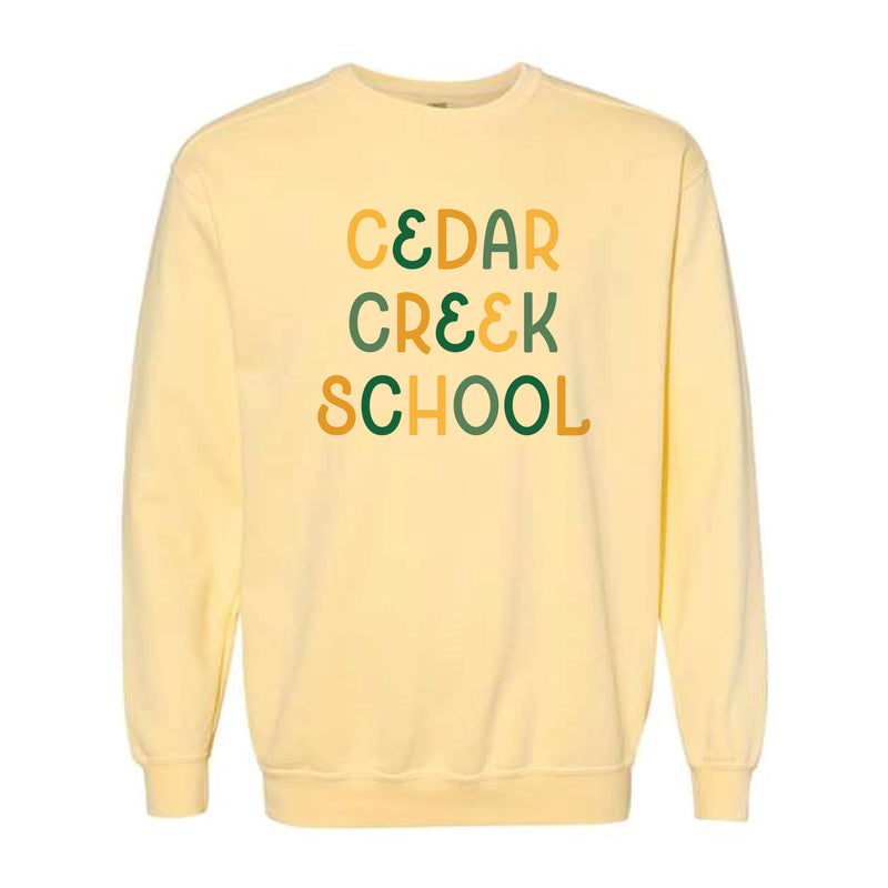 The Cedar Creek Multi | Adult Butter Sweatshirt
