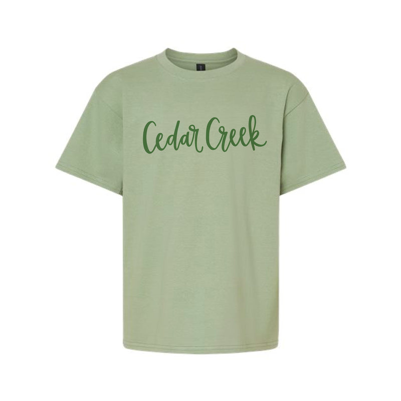 The Cedar Creek Script | Sage Youth Tee