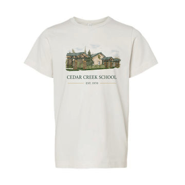 The Cedar Creek Watercolor | Youth Porcelain Tee
