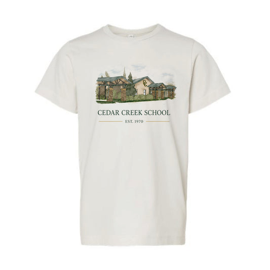 The Cedar Creek Watercolor | Youth Porcelain Tee