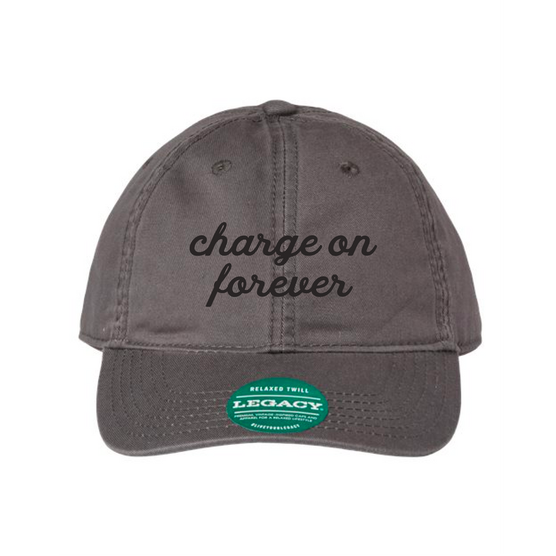 The Charge on Forever Embroidered | Grey Legacy Dad Hat