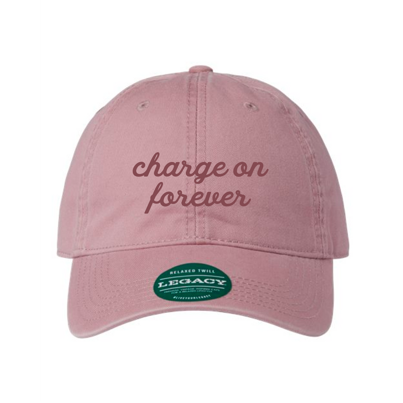 The Charge on Forever Embroidered | Dusty Rose Legacy Dad Hat