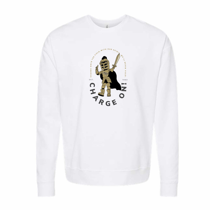 The Charge On Knightro | White Sweatshirt