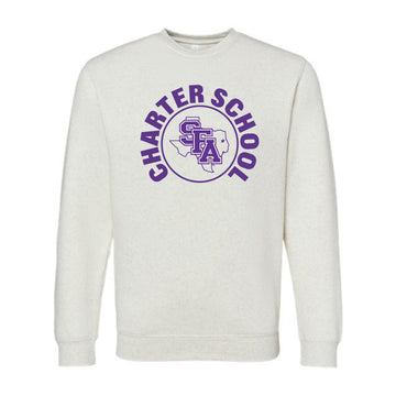 The Charter School Circle | Adult Natural Heather Sweatshirt