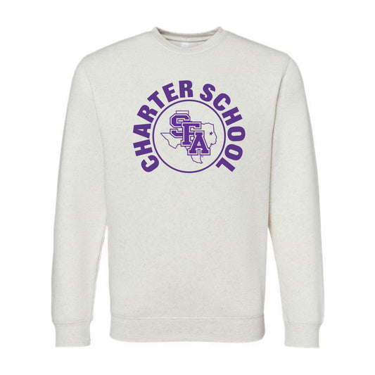 The Charter School Circle | Adult Natural Heather Sweatshirt