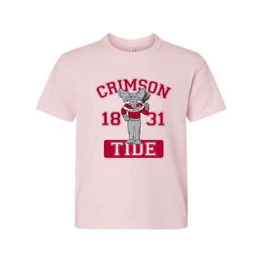 The Cheering Big Al 1831 | Youth Soft Pink Tee