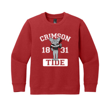 The Cheering Big Al 1831 | Youth Classic Red Sweatshirt